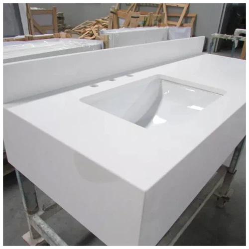 Whbite Quartz Bathroom Vanity Tops Whbite Quartz Bathroom Vanity Tops