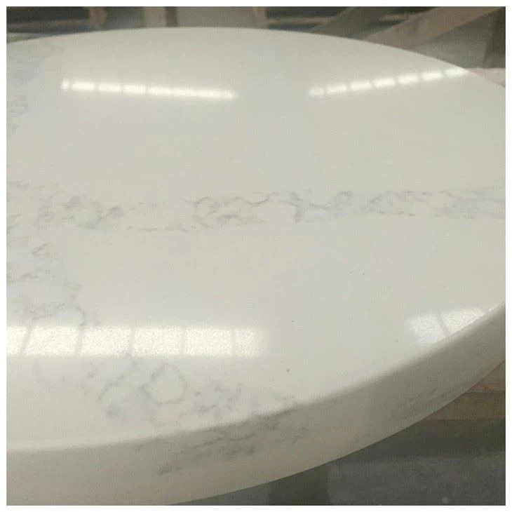 Round Calacatta Quartz Table Tops