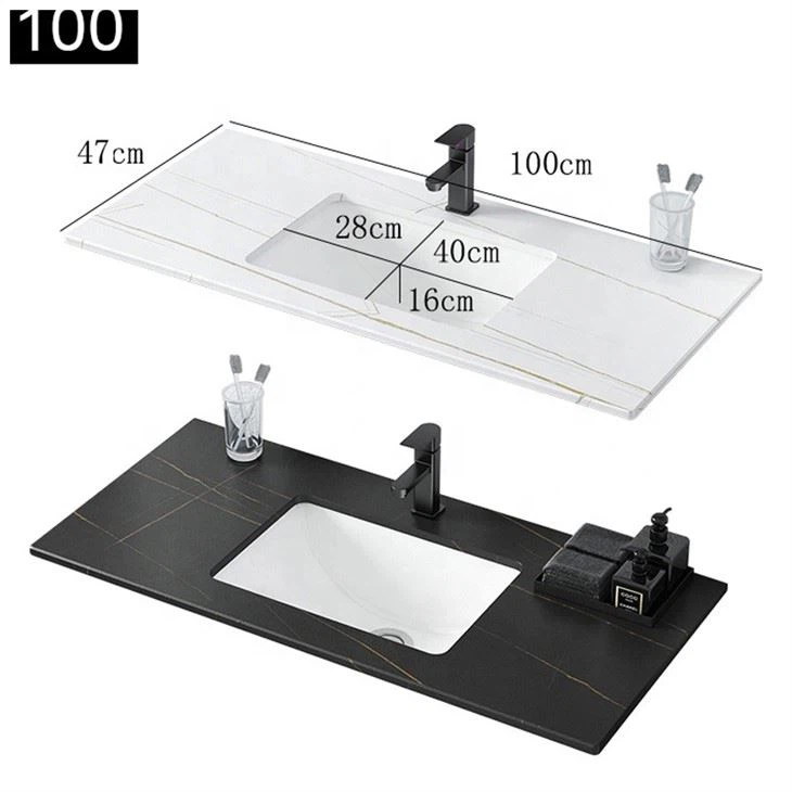 Single Sink Sintered Stone Vanity Tops