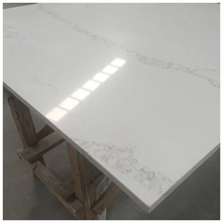 White Calacatta Quartz Kitchen Table