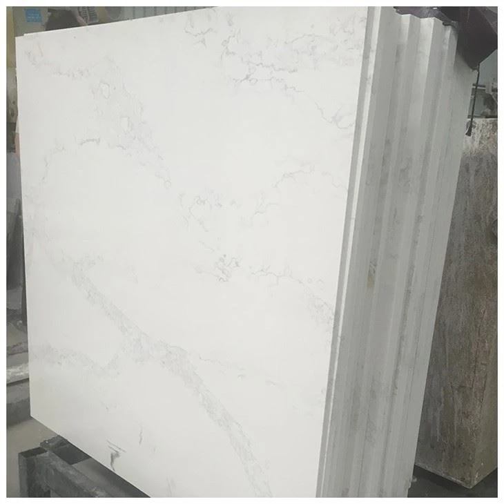 White Quartz Kitchen Square Table