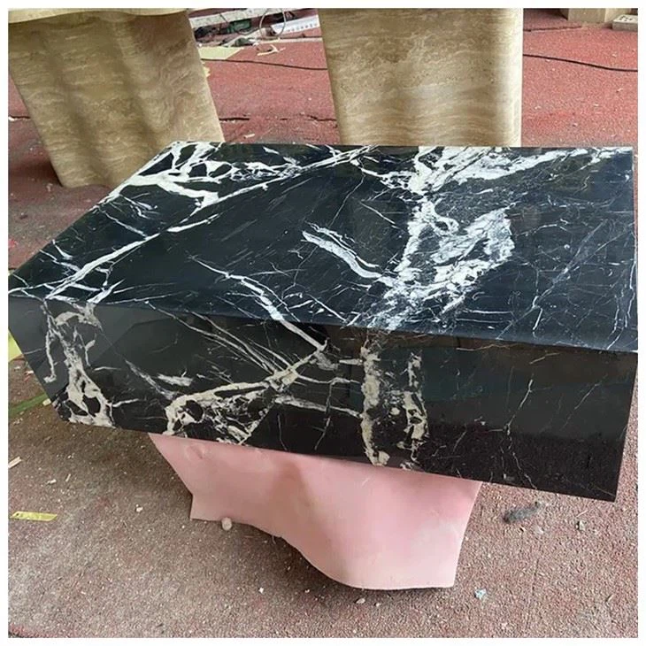 Noir Grand Marble Low Plinth Tables