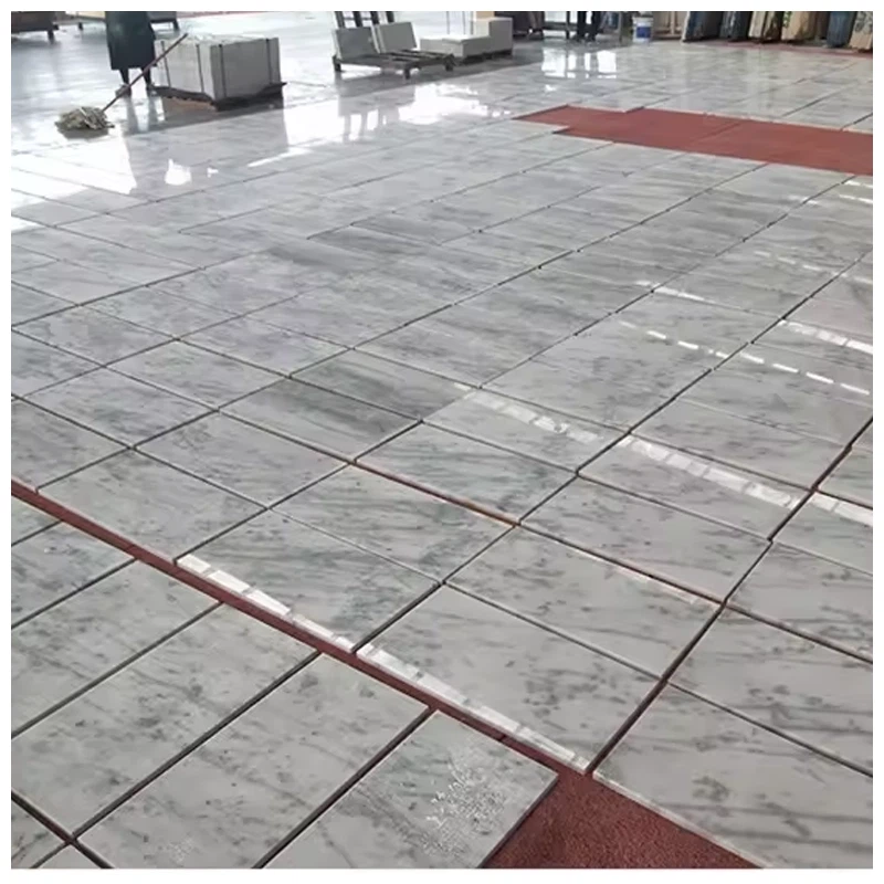 Polished White Marble Floor Tiles