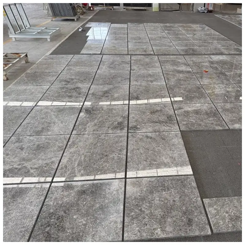 Gray Emperador Marble Floor Tiles